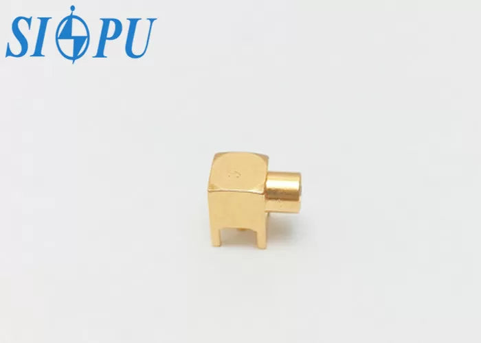 MCX Female RF Coaxial Connector – PCB Mount, Four-Leg Type