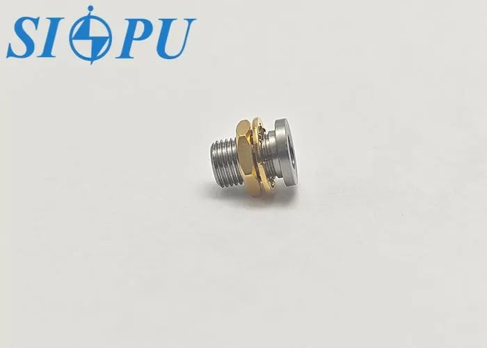 SMP Male To SMP Male RF Coaxial Adapter – Limited Detent, Thread-In Mount