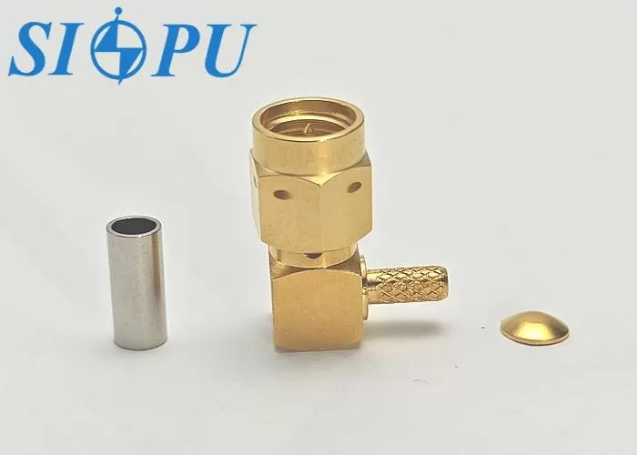 SMA Male RF Coaxial Connector – Right Angle 90°, Compatible With RG316/U Cable