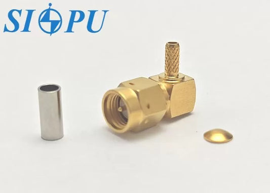 SMA Male RF Coaxial Connector – Right Angle 90°, Compatible With RG316/U Cable