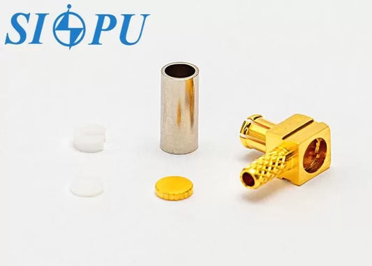 Right-Angle Male RF Coaxial Connector – Solder Type For RG316/U Cable