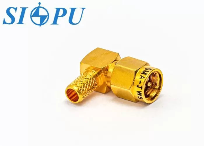 SMA Male Right-Angle RF Coaxial Connector – 90° For RG142B/U Cable