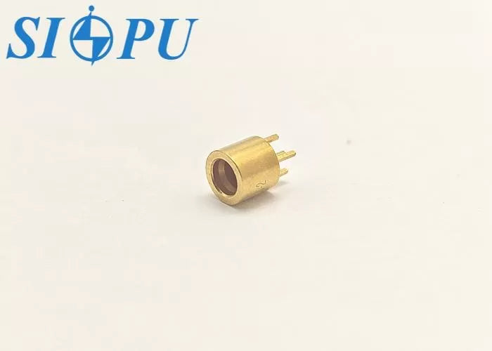 SMP Male Microstrip RF Coaxial Connector – PCB Solder Type, Gold-Plated