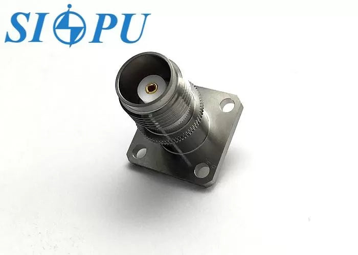 TNC Female RF Coaxial Receptacle – Self-Locking (Radially Meshing), Compatible with 2# Semi-Rigid / Semi-Flexible Cable