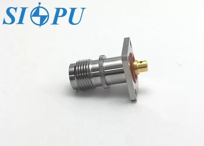 TNC Female RF Coaxial Receptacle – Self-Locking (Radially Meshing), Compatible with 2# Semi-Rigid / Semi-Flexible Cable