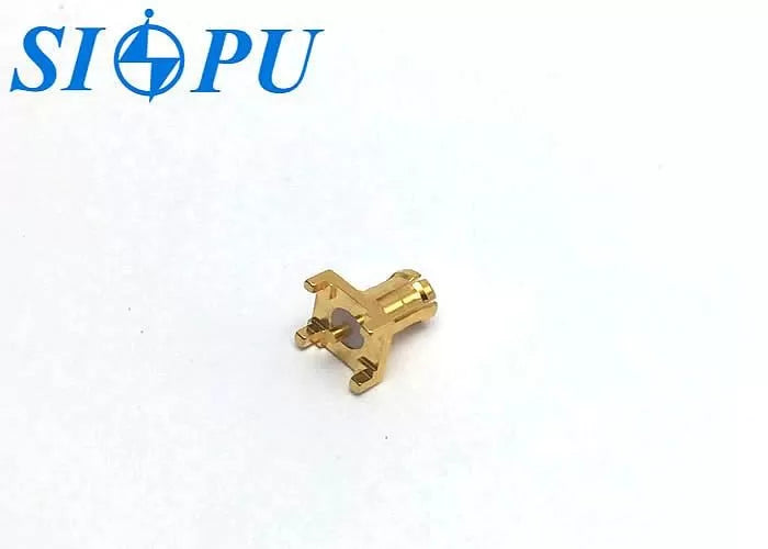 MCX Male RF Coaxial Connector – PCB Mount, Gold-Plated, Solder Type