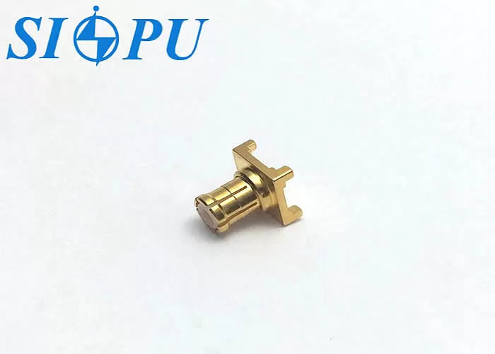 MCX Male RF Coaxial Connector – PCB Mount, Gold-Plated, Solder Type
