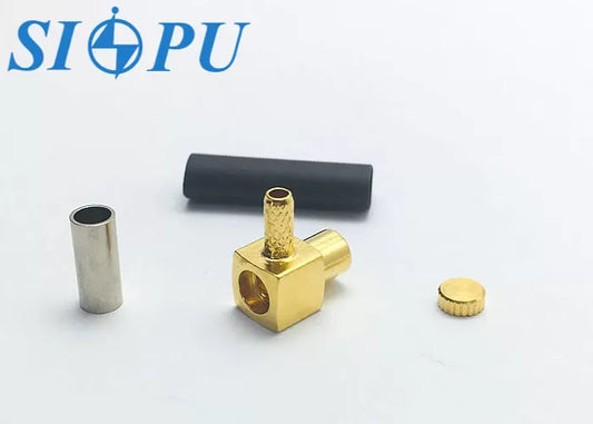 MCX Female RF Coaxial Connector – Right Angle, Compatible With RG316/U Cable