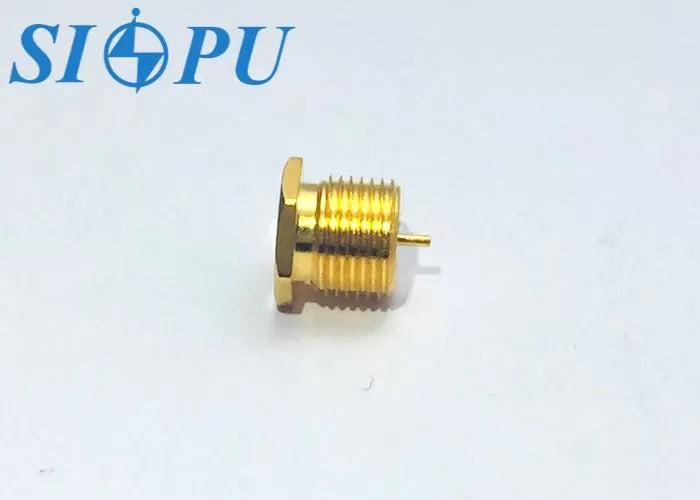 MCX Female RF Coaxial Connector – Microstrip, Threaded Mount