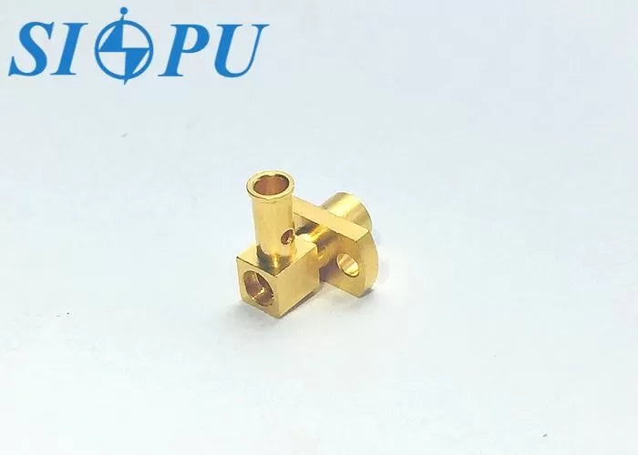 SMP Male Right-Angle RF Connector With Flange Mount – For CXN3506 Cable