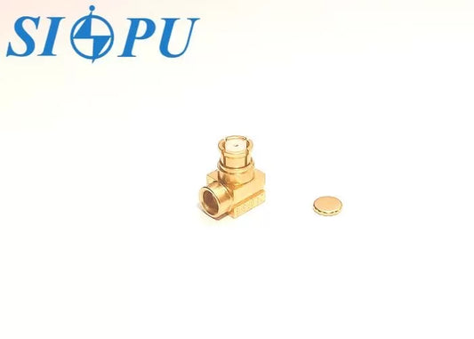 SMP Female Right-Angle RF Coaxial Connector, Compatible With 2# Semi-Rigid Cables