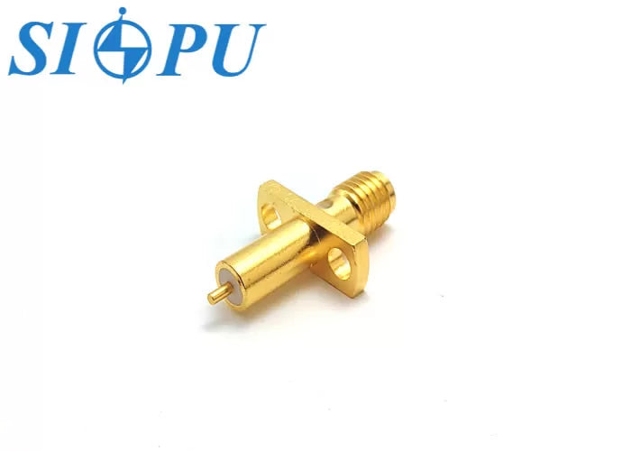 SSMA Female RF Coaxial Connector – Microstrip, Flange Mounted