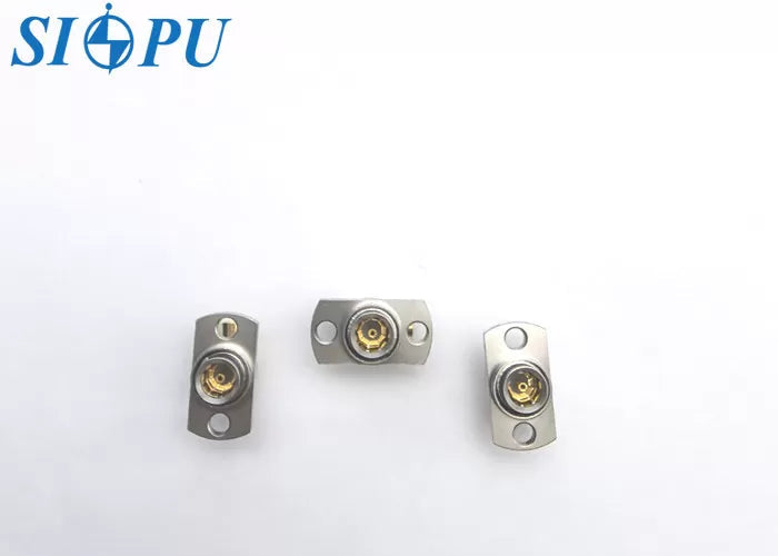 SBMA Female Right-Angle RF Coaxial Connector – Flange Mount, Compatible with 2# Semi-Flexible or Semi-Rigid Cable
