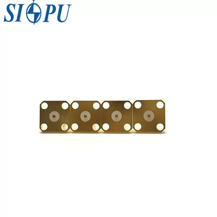 Robust Brass SMA 4-Hole Flange-Mounted Receptacle Gold-Plated RF Coaxial Connector for Stable