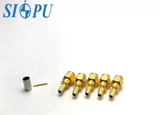 SMA Male RF Coaxial Connector for SFF-50-2-2 Cable