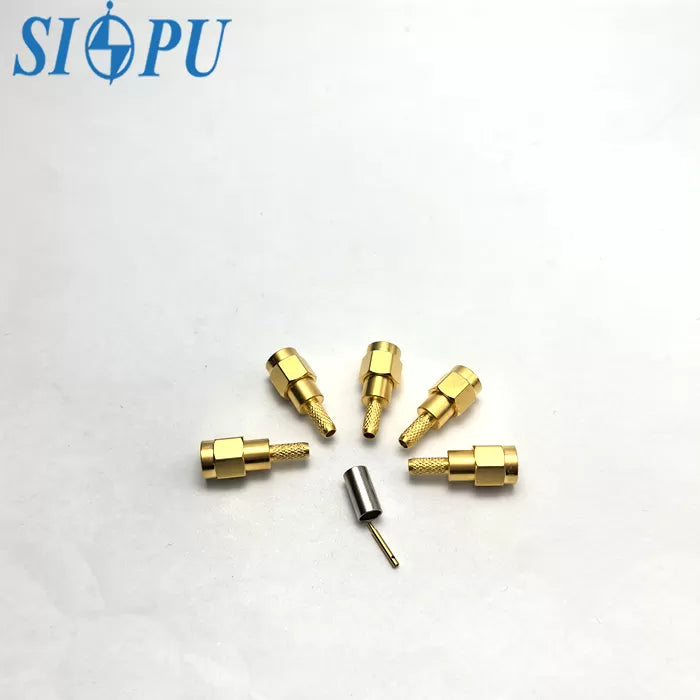 SMA Male RF Coaxial Connector for SFF-50-2-2 Cable
