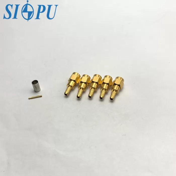 SMA Male RF Coaxial Connector for SFF-50-2-2 Cable