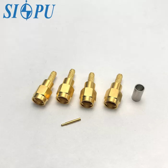 SMA Male RF Coaxial Connector for SFF-50-2-2 Cable