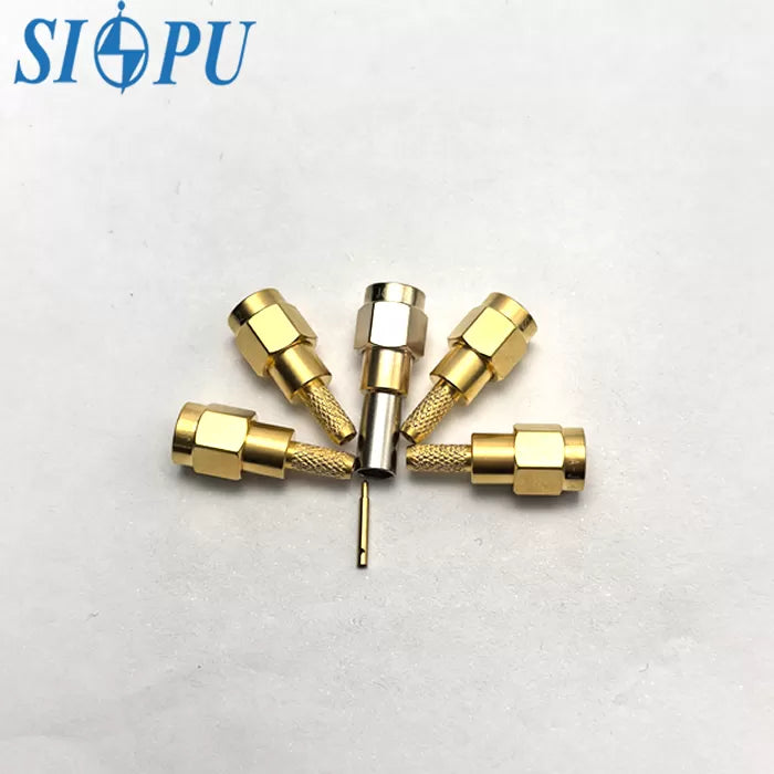 SMA Male RF Coaxial Connector for SFF-50-2-2 Cable