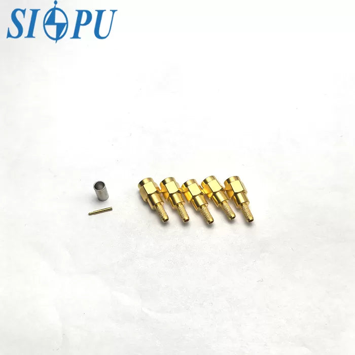 SMA Male RF Coaxial Connector for SFF-50-2-2 Cable